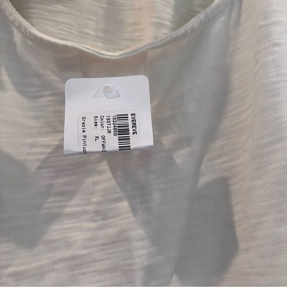 Evereve Gracie Pintuck Combo Tee - XL - NWT - Picture 3 of 7